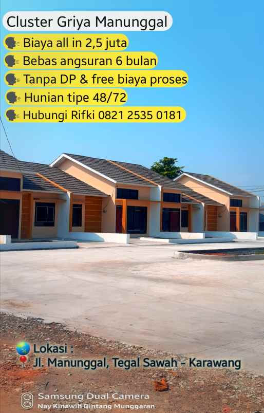 dijual rumah jl manunggal tegal sawah