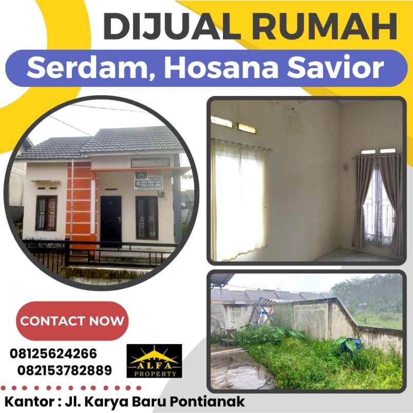 dijual rumah jl sungai raya dalam komp