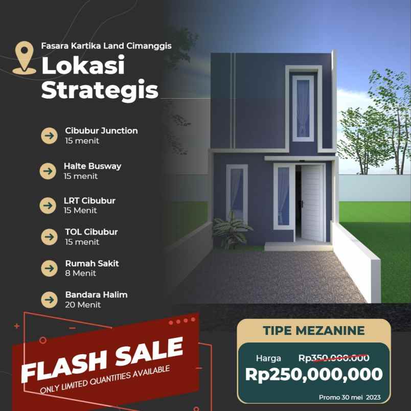 dijual rumah jl swadaya mekarsari kec