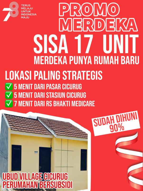 dijual rumah jln bangbayang kp