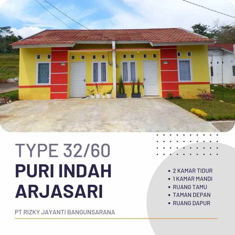 dijual rumah jln linggasari desa baros