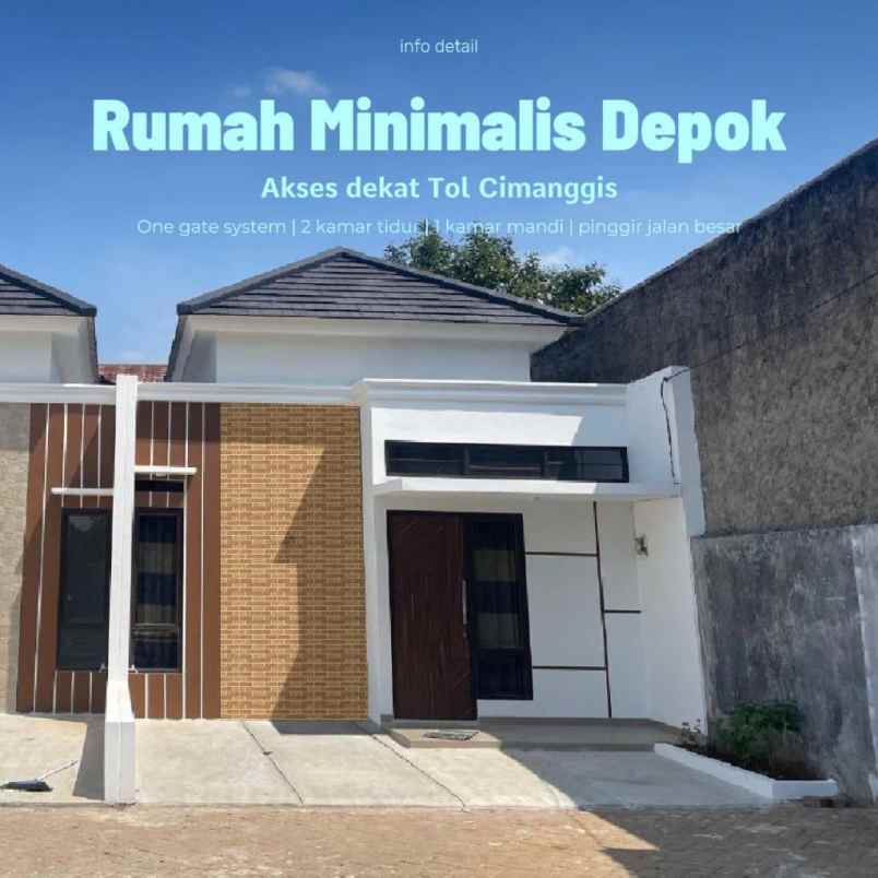 dijual rumah jln raya tapos depok