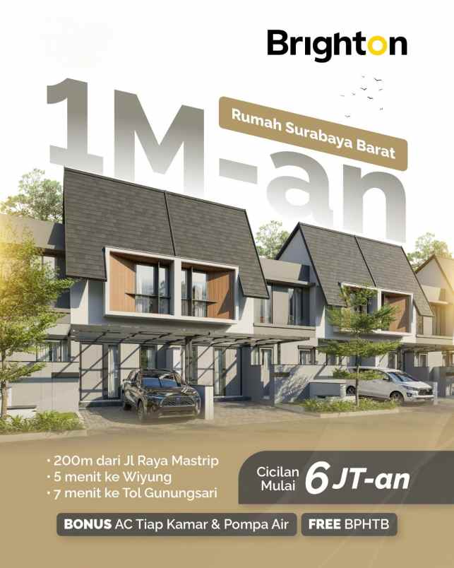 dijual rumah kebraon