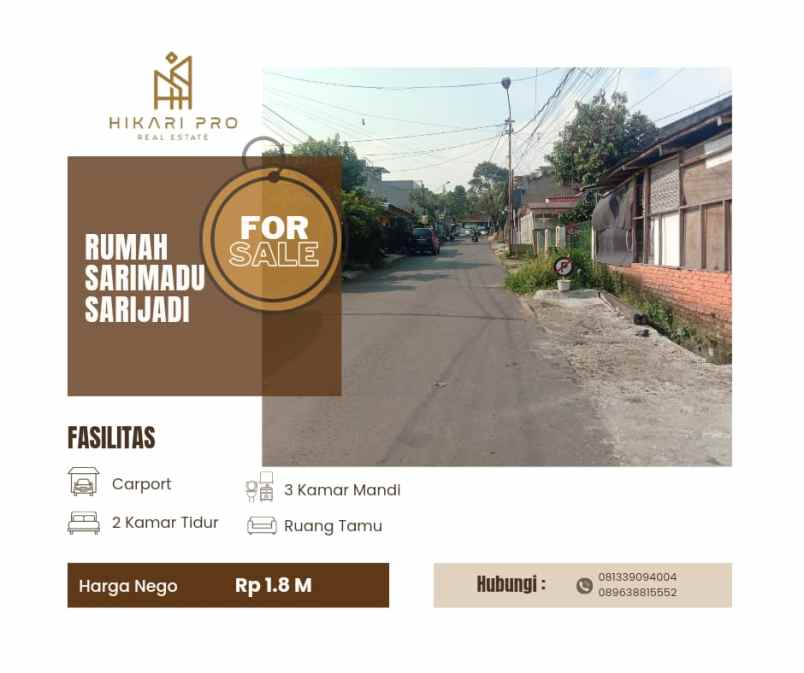 dijual rumah kec sukasari