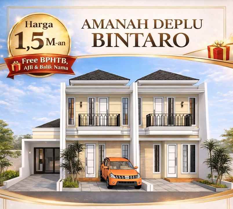 dijual rumah komplek deplu bintaro