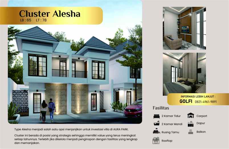 dijual rumah landungsari malang