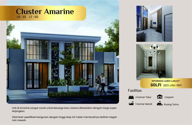 dijual rumah landungsari malang