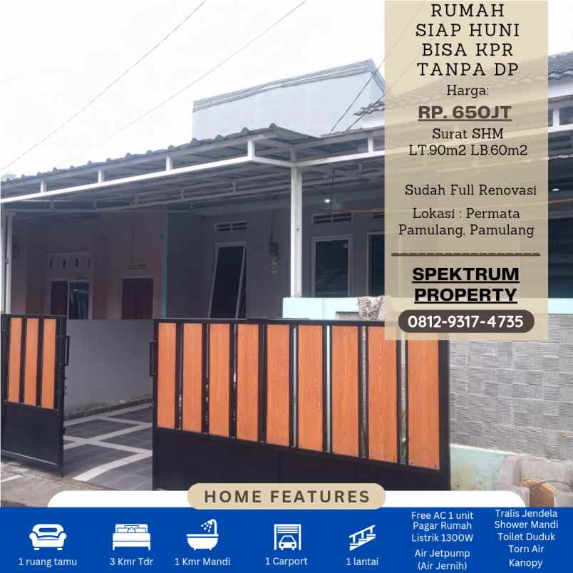 dijual rumah permata pamulang