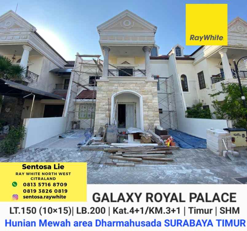 dijual rumah perum galaxy royal palace