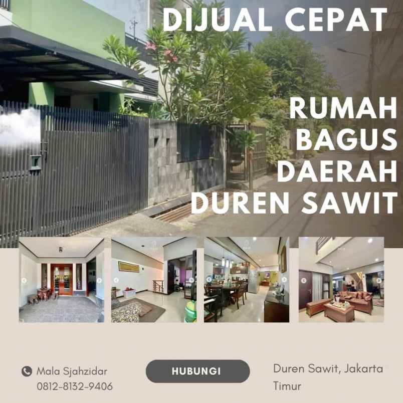 dijual rumah pondok bambu kec
