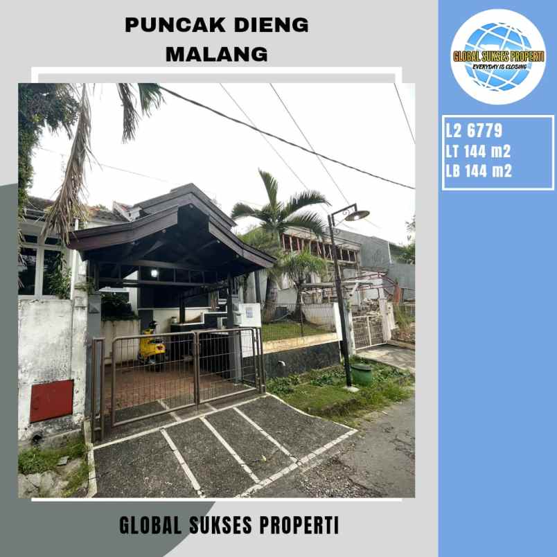 dijual rumah puncak dieng