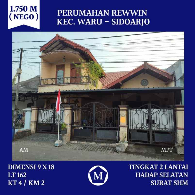 dijual rumah rewwin