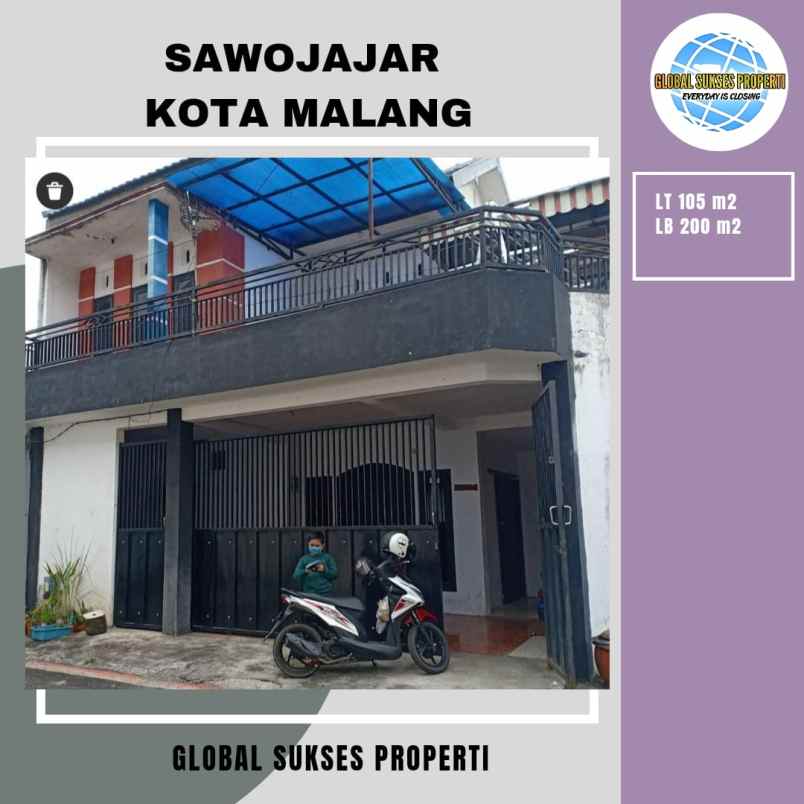 dijual rumah sawojajar