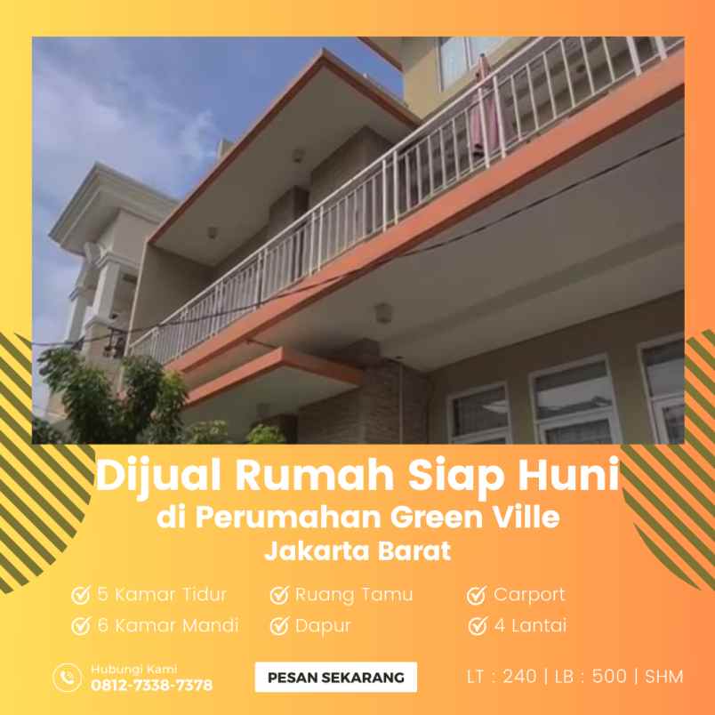 dijual rumah siap huni di perumahan green ville