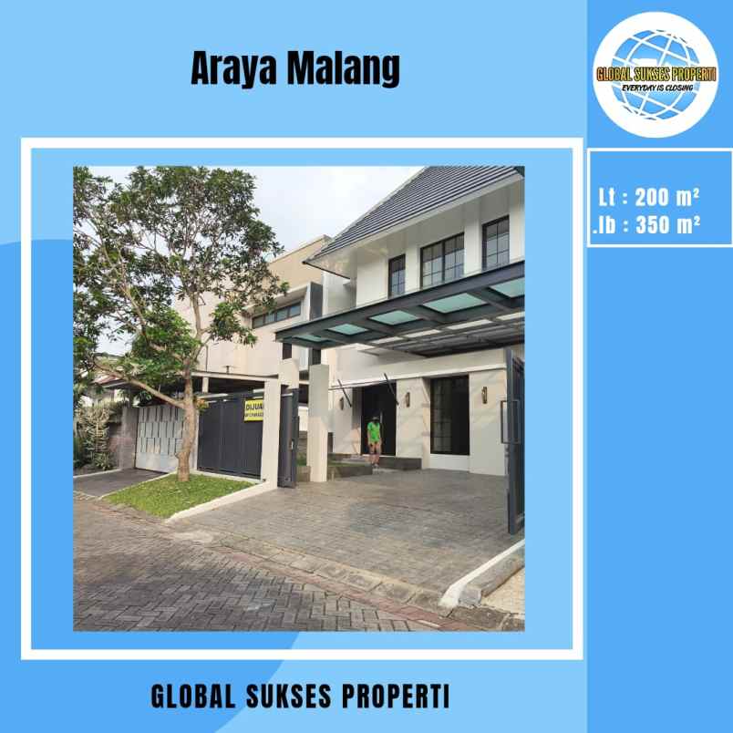 dijual rumah taman indie araya dago