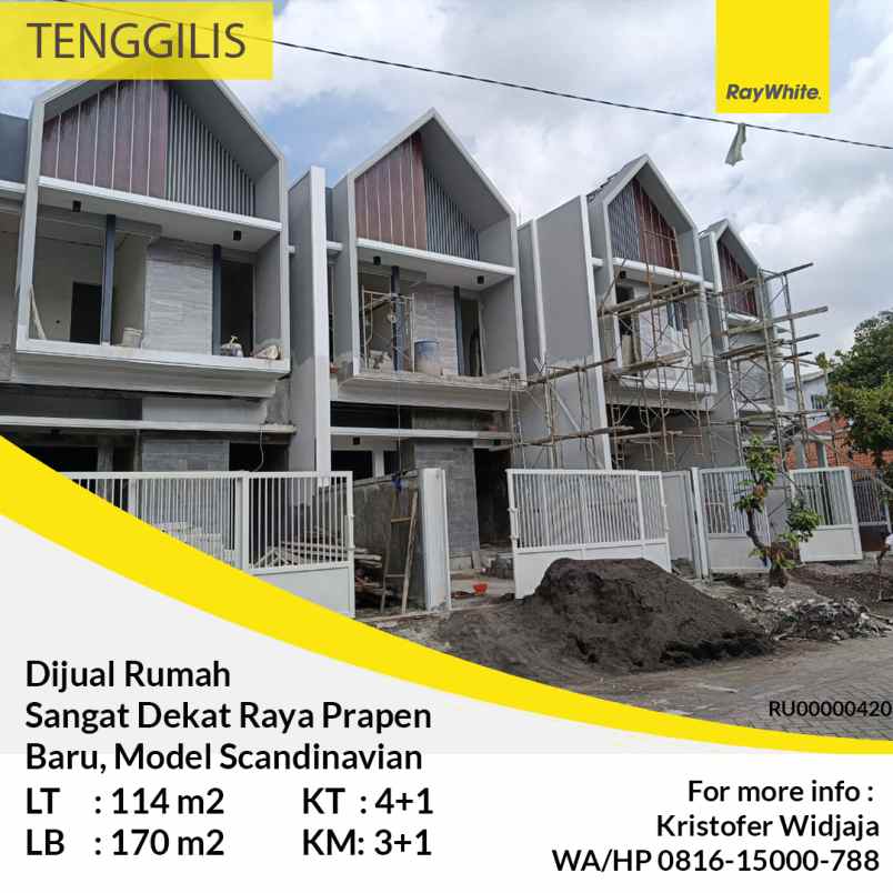 dijual rumah tenggilis surabaya sangat