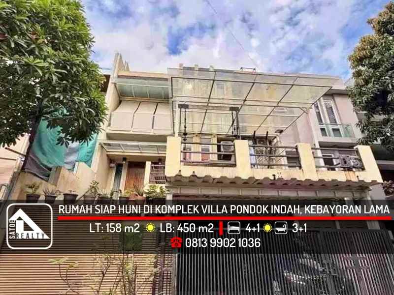 dijual rumah villa pondok indah