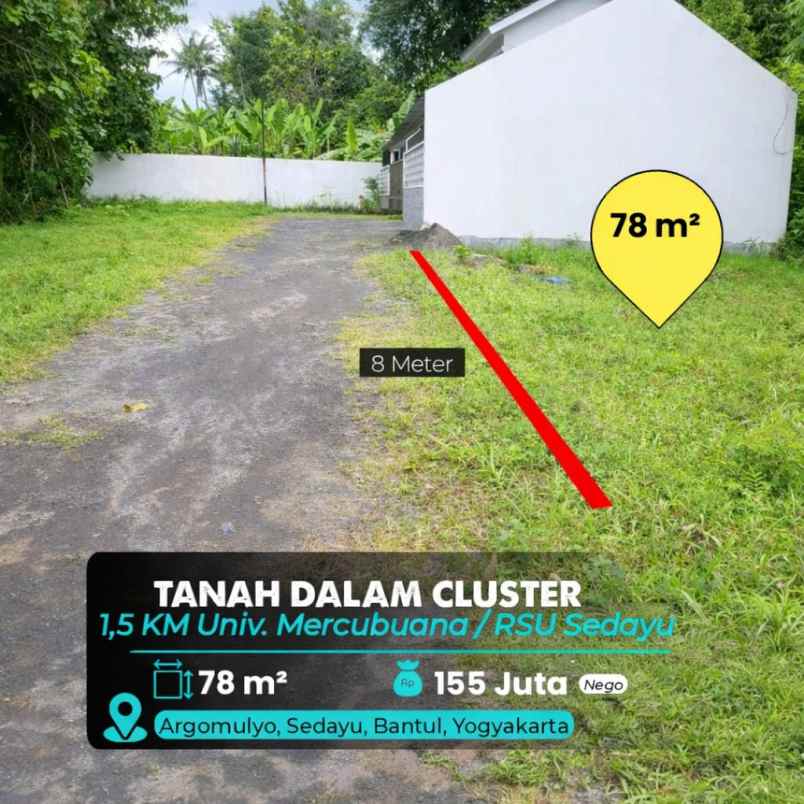 dijual tanah argomulyo