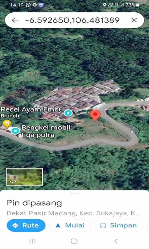 dijual tanah blok wangun desa sukamulih