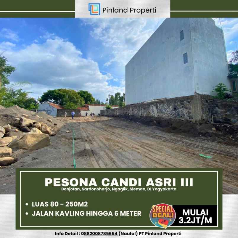 dijual tanah bonjotan sardonoharjo