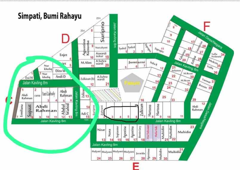 dijual tanah dijual tanah kavlingan di