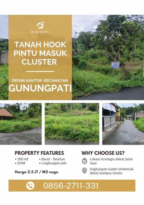 dijual tanah gunung pati