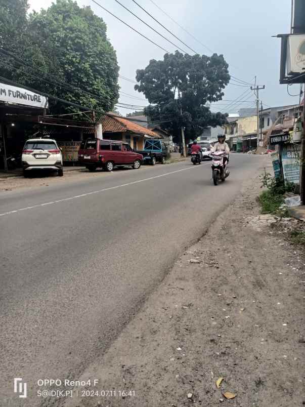 dijual tanah jalan raya kalimulya depok