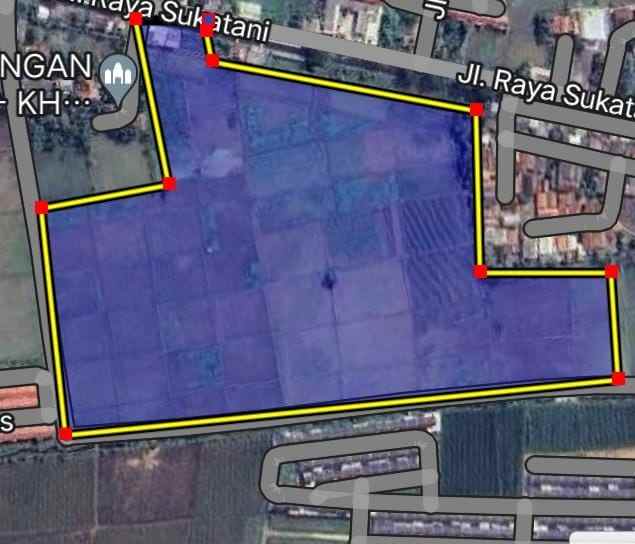 dijual tanah jalan raya sukamulya