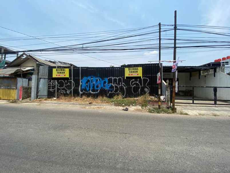 dijual tanah jalan raya sukmajaya