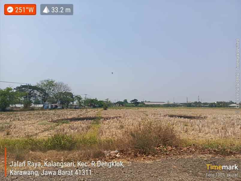 dijual tanah jalan tanjungpura batujaya