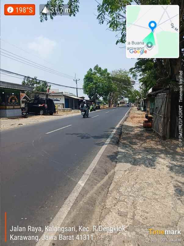 dijual tanah jalan tanjungpura batujaya
