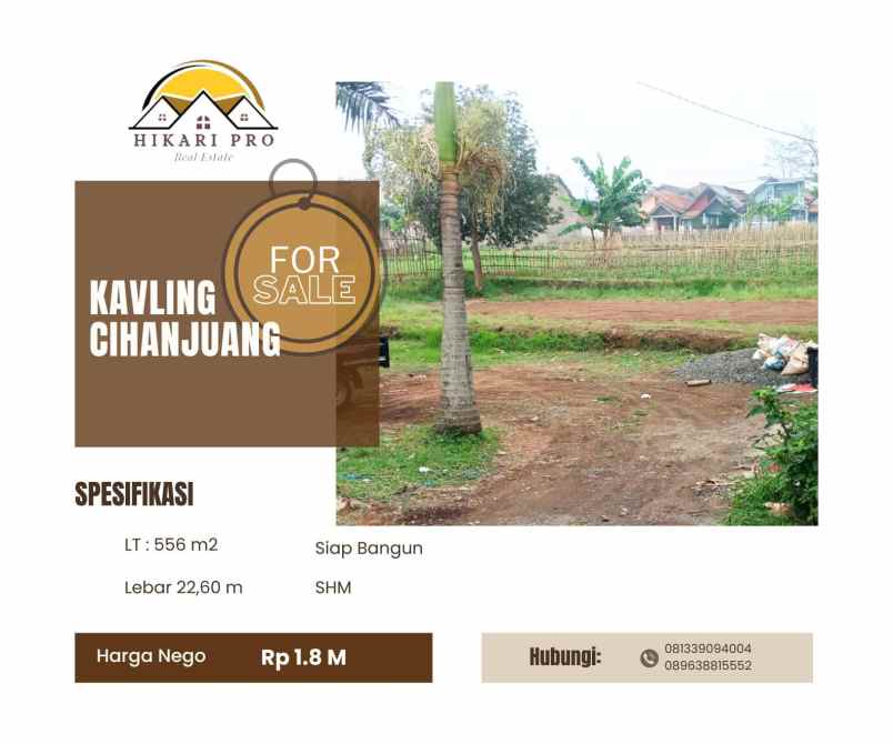 dijual tanah jl cihanjuang kab bandung