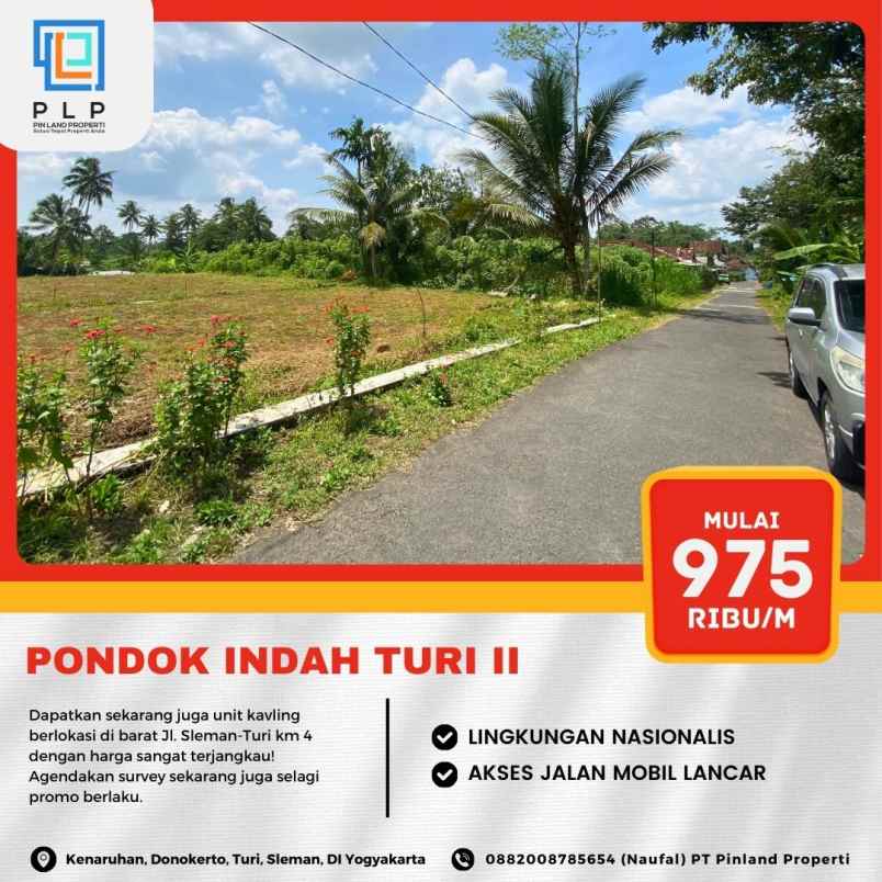 dijual tanah kenaruhan donokerto turi