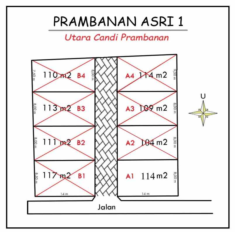 dijual tanah kokosan kec prambanan