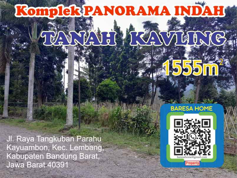 dijual tanah komplek panorama indah