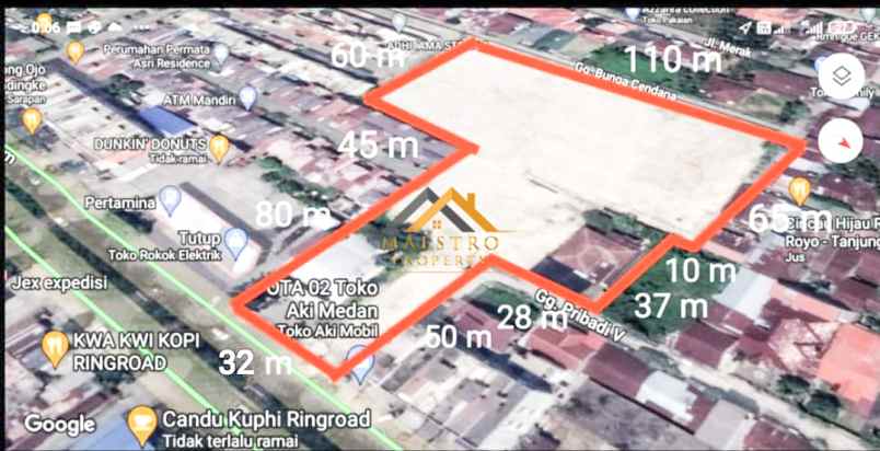 dijual tanah kosong jalan gagak hitam daerah ringroad