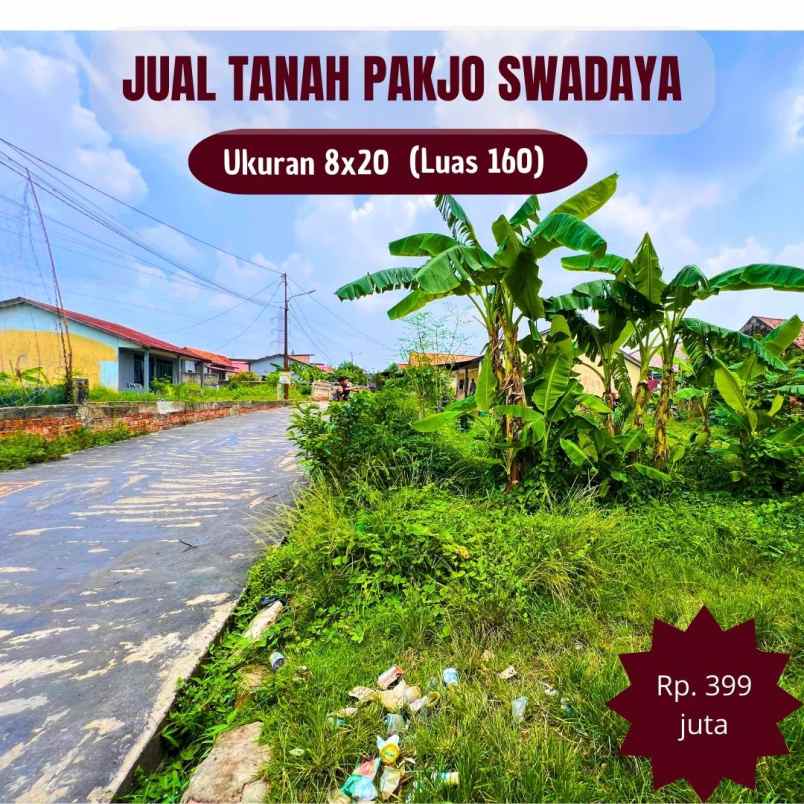 dijual tanah pakjo swadaya