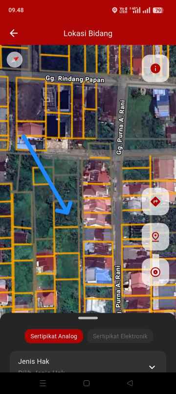 dijual tanah purnama