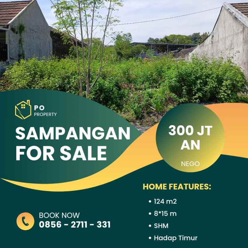 dijual tanah sampangan