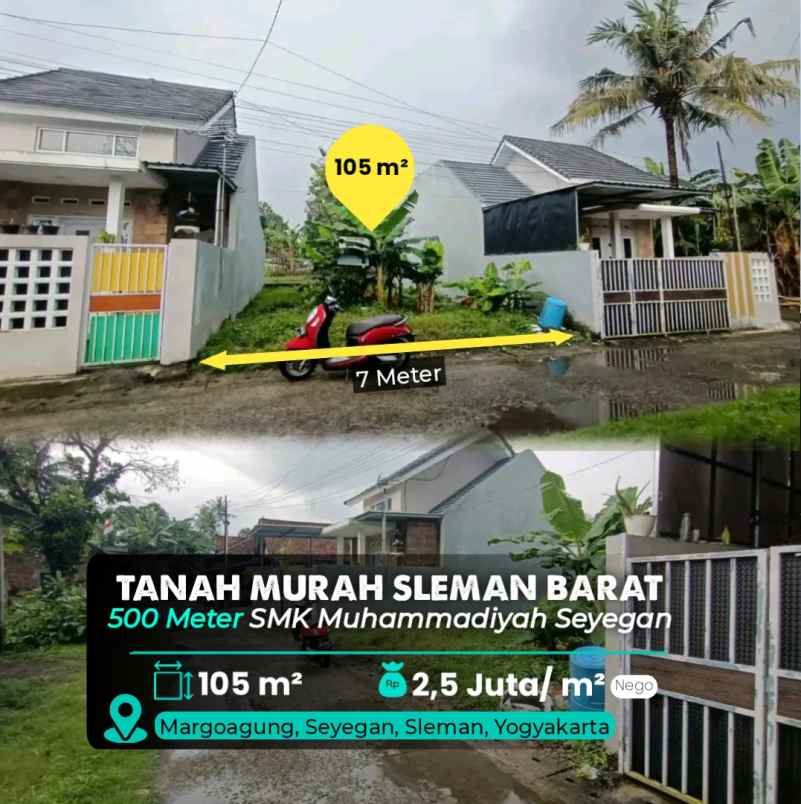 dijual tanah seyegan sleman