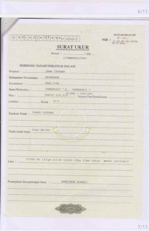 dijual tanah tambak aji