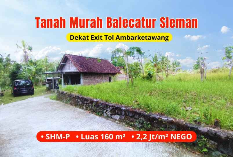 dijual tanah tanah murah sleman dekat