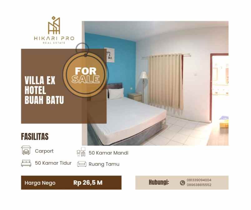 dijual villa kec bandung kidul kota bandung