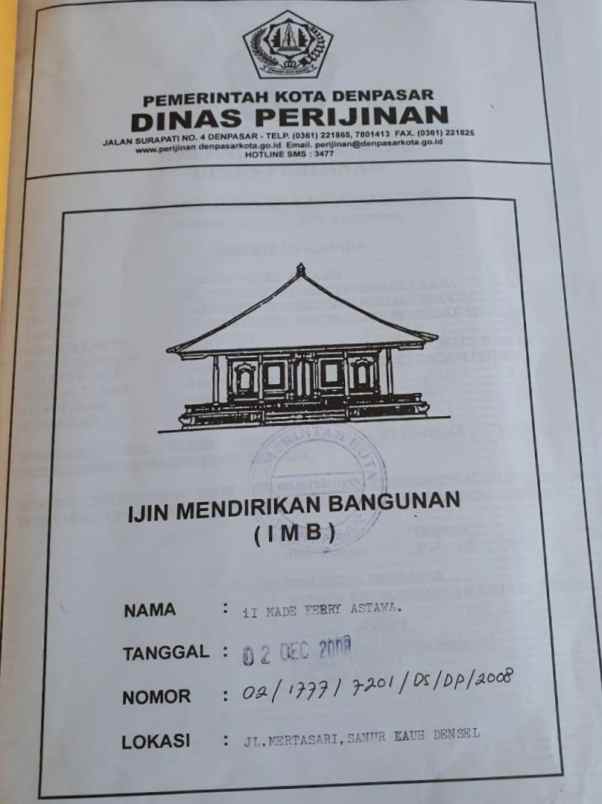 dijual villa sanur kauh