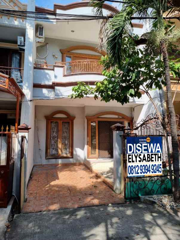 disewakan rumah 2 lt bagus rapi bebas banjir sunter