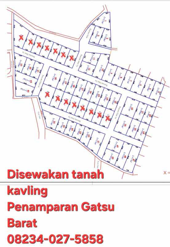 disewakan tanah jalan gunung andakasa