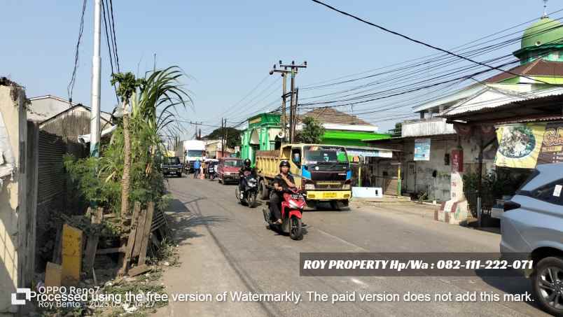 disewakan tanah jl marunda makmur