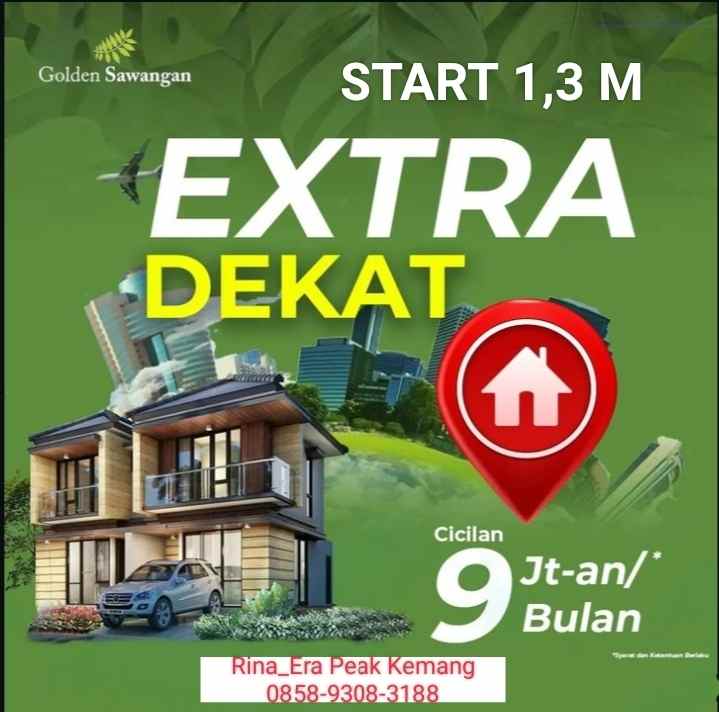 golden sawangan rumah 2 lt dekat tol dan stasiun