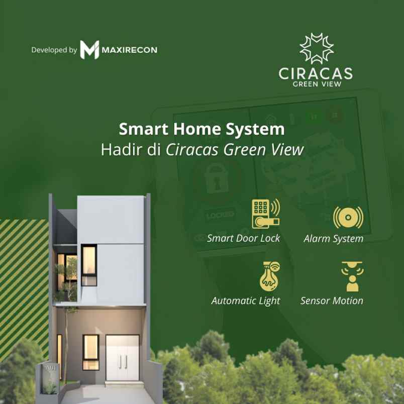 hunian asri dengan smart home system di jakarta timur