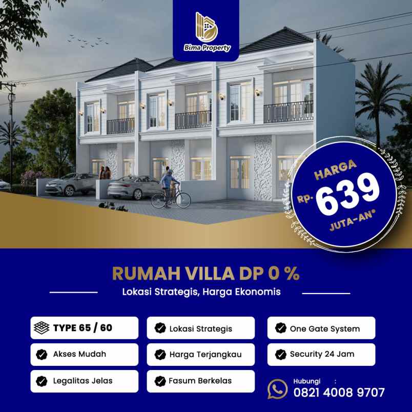 hunian villa dp 0 malang raya